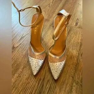 Women’s LuLus Silver Rhinestone Heels Size 6.5